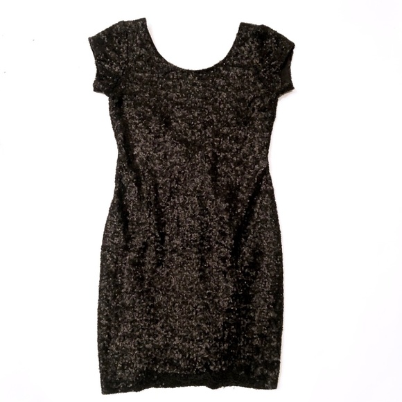 Free People Backstage Black Sequin Dress - Picture 3 of 4